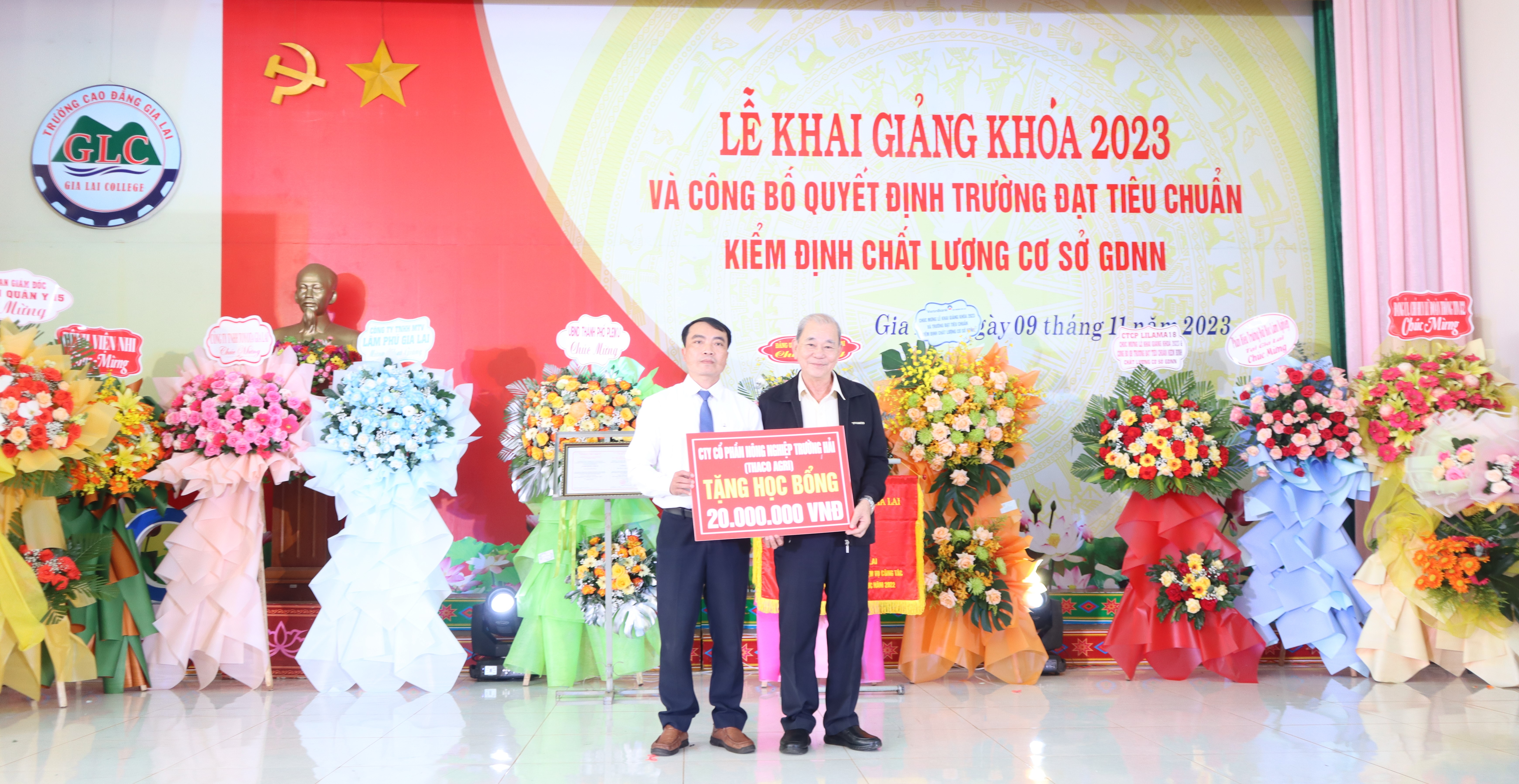 THACO AGRI trao 10 suất học bổng cho sinh viên Trường Cao đẳng Gia Lai